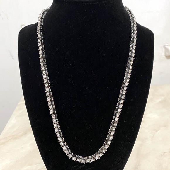 Macy's Jewelry - Woman’s studded rhinestone necklace